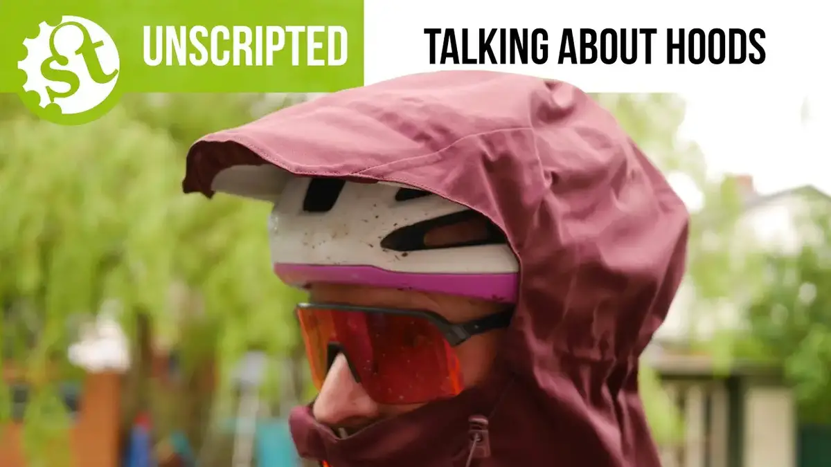 'Video thumbnail for Singletrack Unscripted - Talking about hoods on riding jackets'