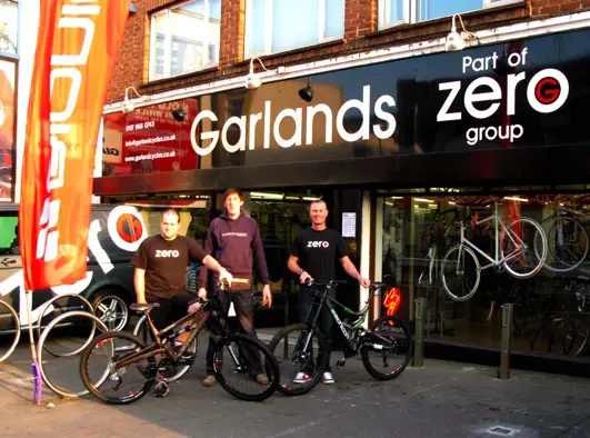 Damon Gould, Manager Zero G Bedminster, Roger Seal, Bionicon Bikes, Paul Newman, Owner Zero G Cycles.