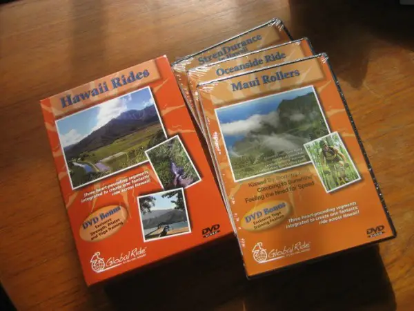 "Hawaii Rides" DVD - we're still trying to work out what these DVDs are.. the current theory is that they're for watching while you're on a turbo trainer (yuck!)