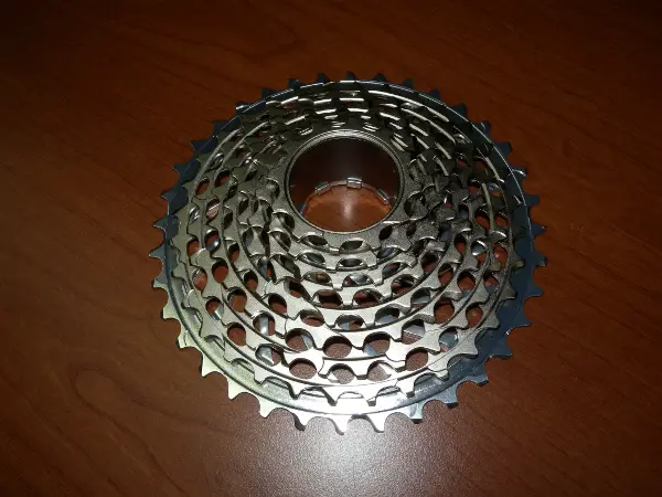 Front view of the Sram XX cassette