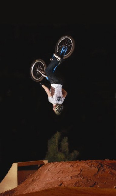 That's Danny MacAskill backflipping that is.