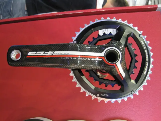 Something for the XC folks - FSA's two-ring 386 cranks.