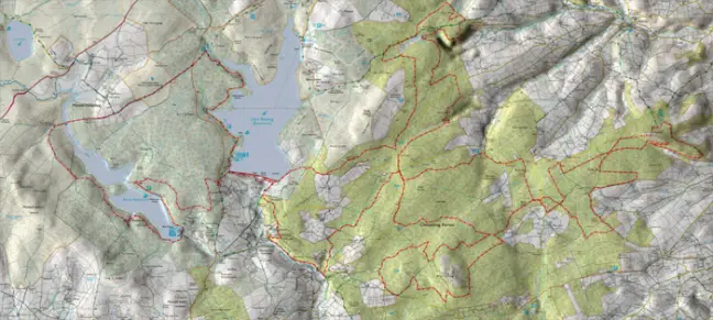 Singletrack Hiraethog 50:50 Map