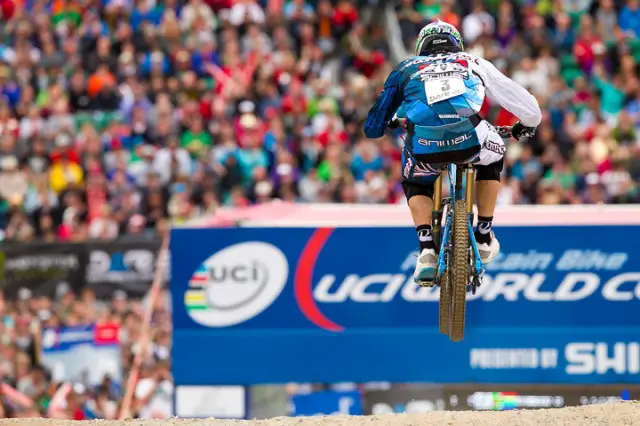 ,during the second UCI Downhill World Cup, Fort William, Scotland June 2011.