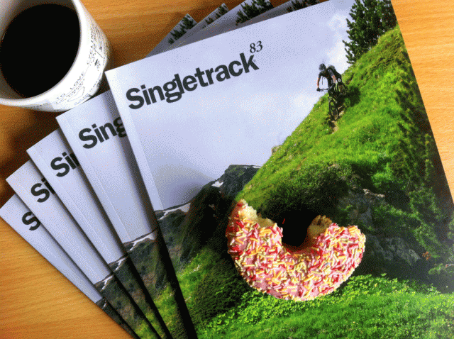 Singletrack 83: best with a coffee and a doughnut.