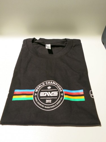 Enve's T shirt celebrating 2012 cross country and downhill champions