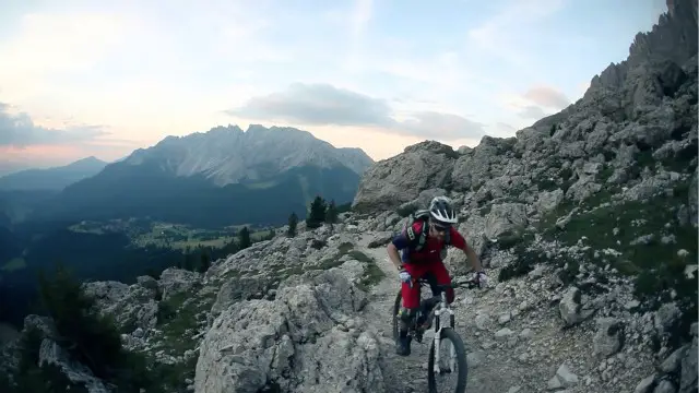 Max SChumann rides the Dolomites in summer
