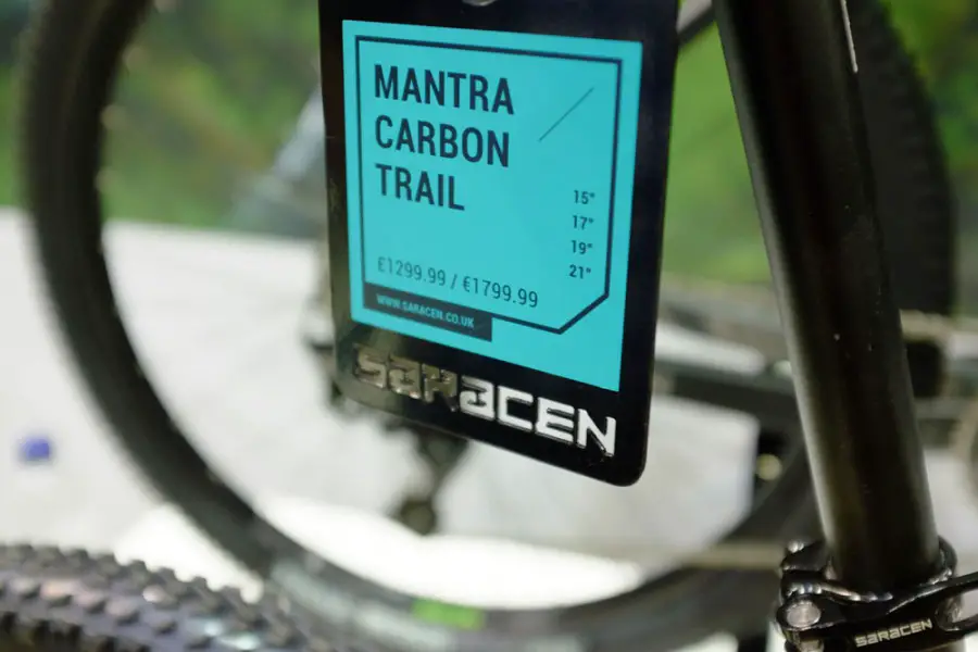 saracen mantra carbon, hardtail mountain bike, saracen, icebike