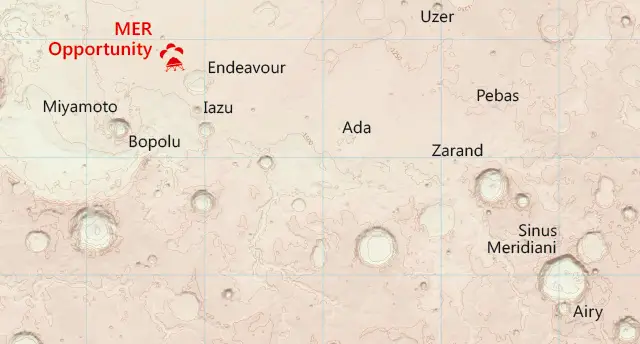 Mars OS Map excerpt