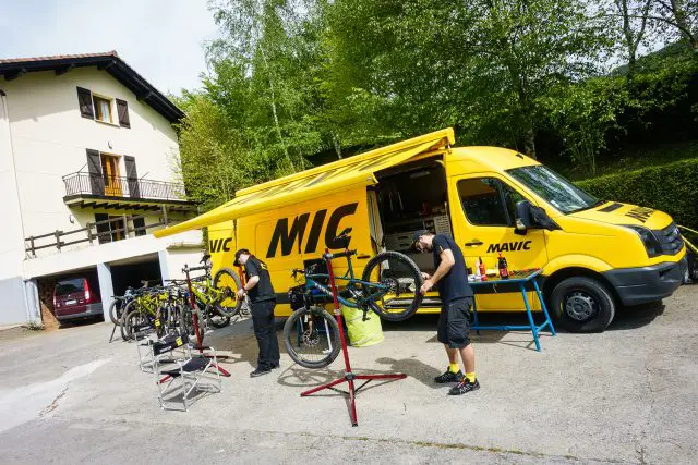 I'm not going to lie - it felt pretty cool to hand my bike to a team of dedicated mechanics to clean and polish before the next day's adventure