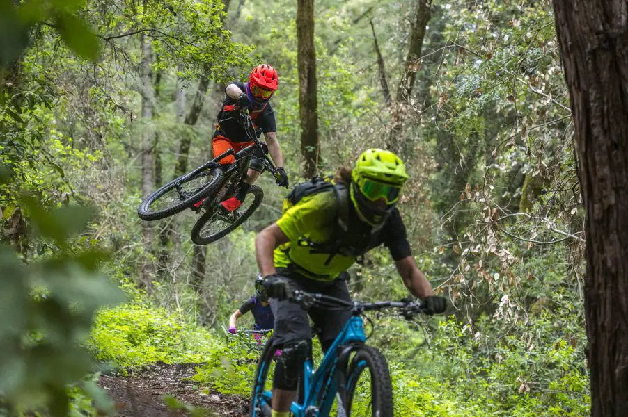 All Mountain Mountain Biking with 2017 Giro MTB clothing and gear on trails near Santa Cruz, CA.
