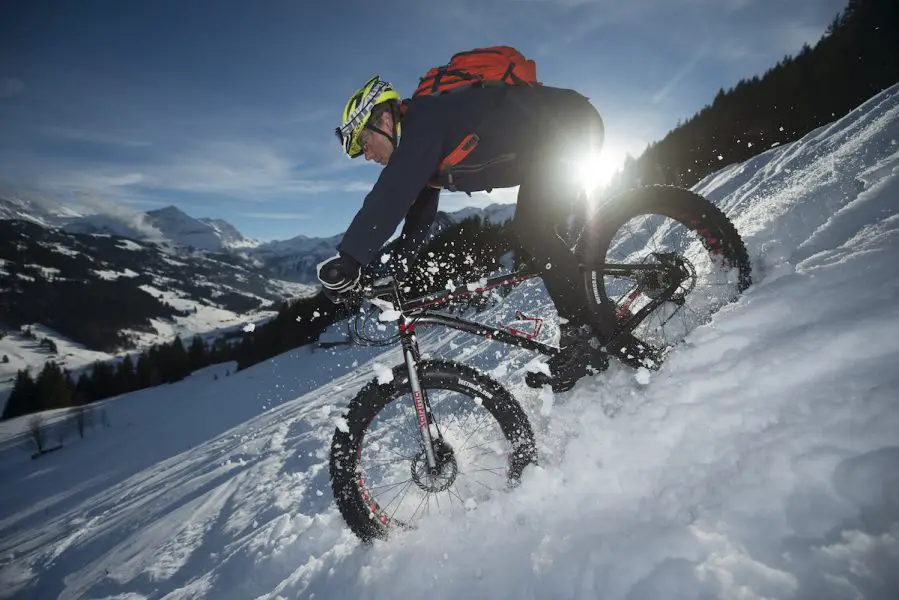 fat bike snow downhill