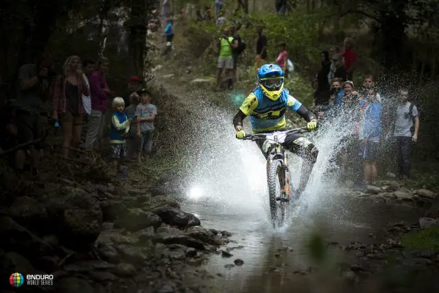 enduro world series finale ligure river crossing water full face italy mountain