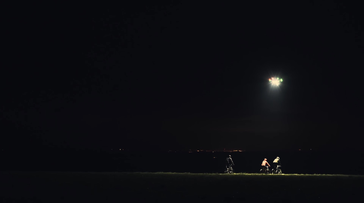 night riding drone creepy lights