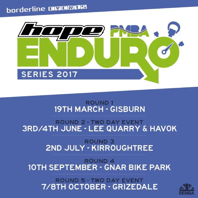 PMBA Enduro Dates 2017