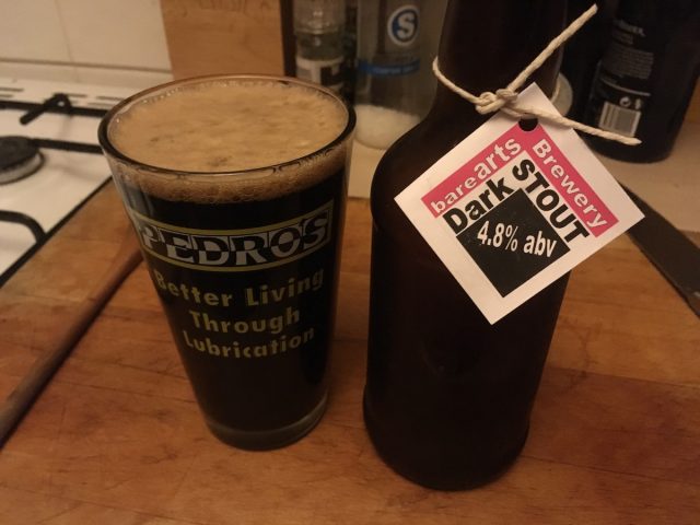 stout beer todmorden bare arts brewery pedros