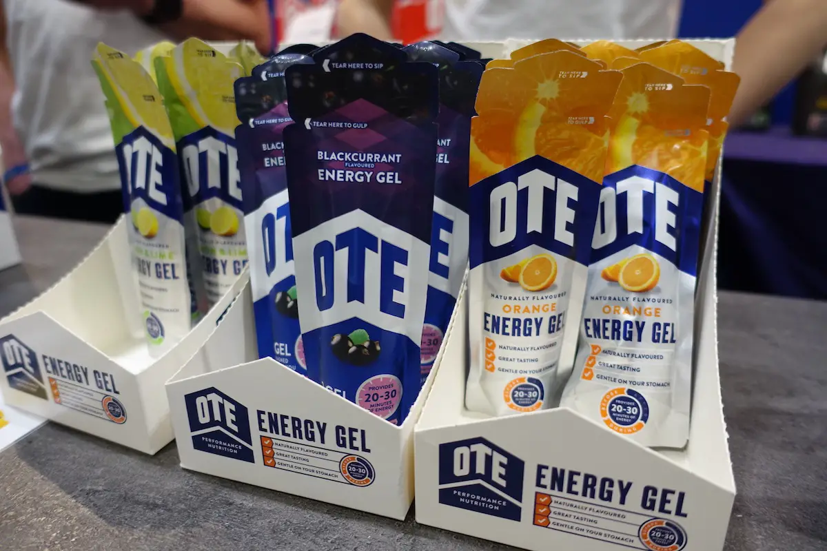 ote nutrition london bike show food drink hydration bar gel isotonic