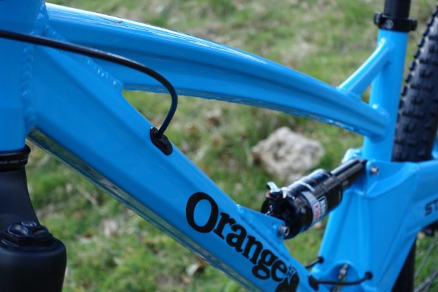 orange stage 5 29er full suspension alloy mountain bike