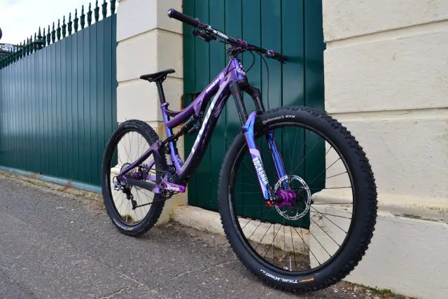 pivot mach 6 carbon custom prestige cycles fatcreations paint purple