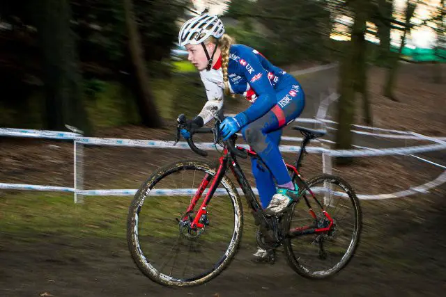 Ella Conolly, HSBC UK National Cyclo-Cross Championships - Peel Park, Bradford. Picture by Alex Whitehead/SWpix.com 
