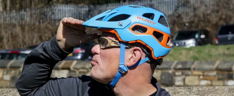 chipps helmet rudy project sunny enduro blue orange