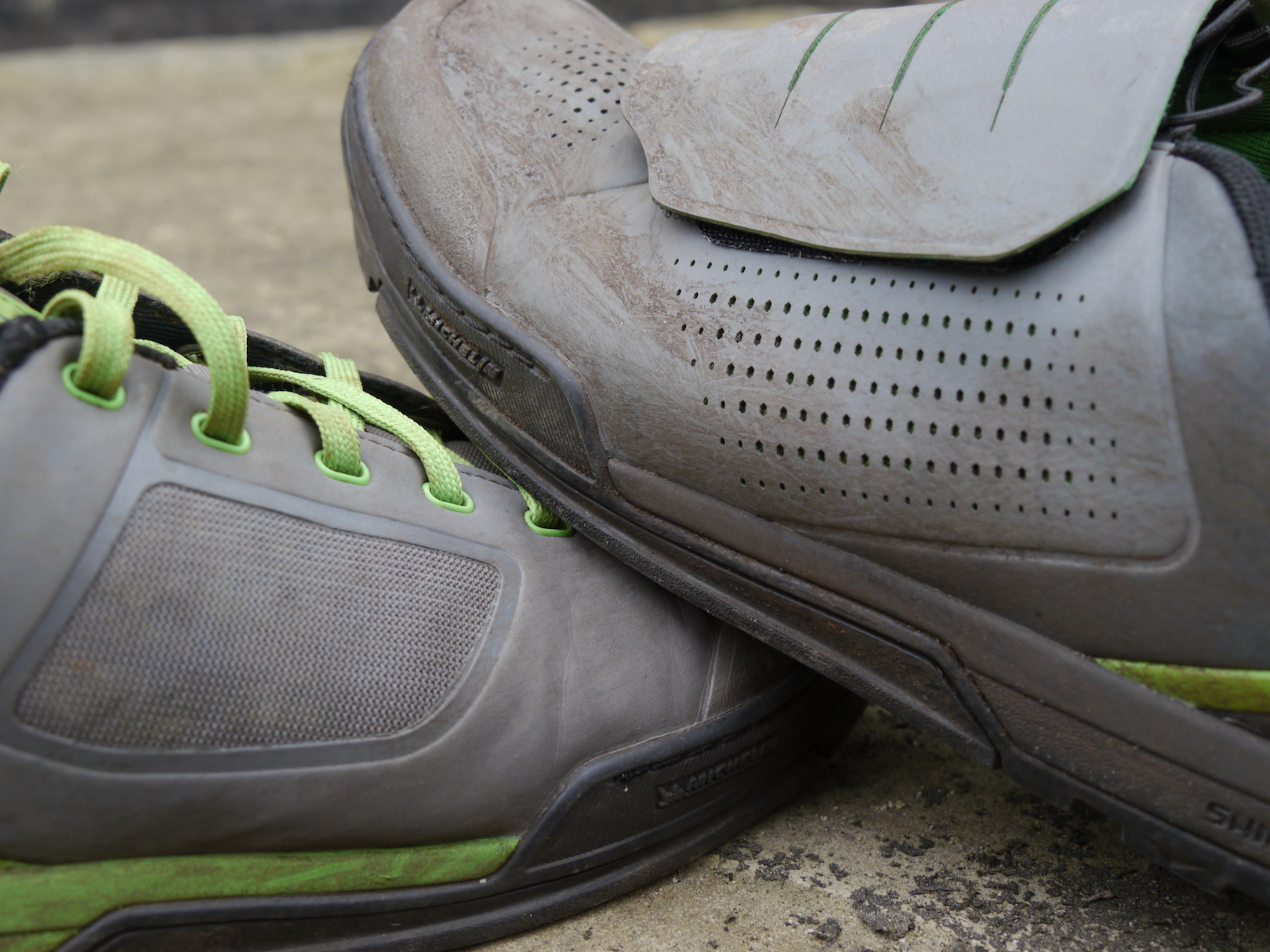 shimano gr7 gr9 flat pedal shoes michelin laces