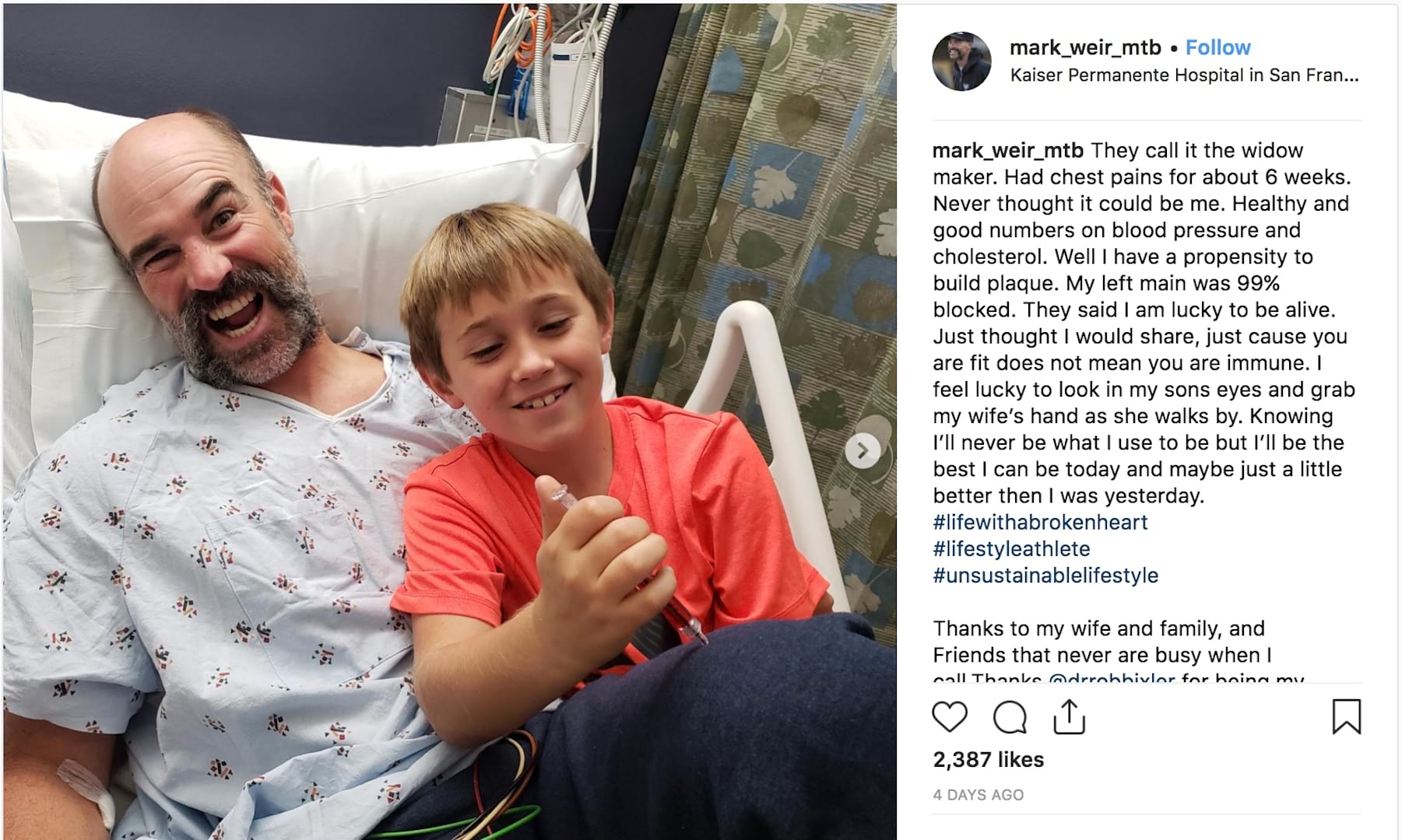 mark weir hospital heart attack