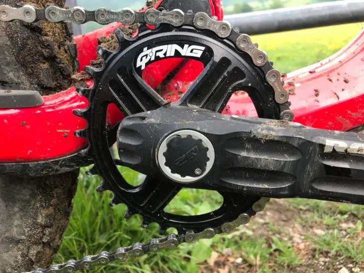 rotor q-ring chainring crankset power 