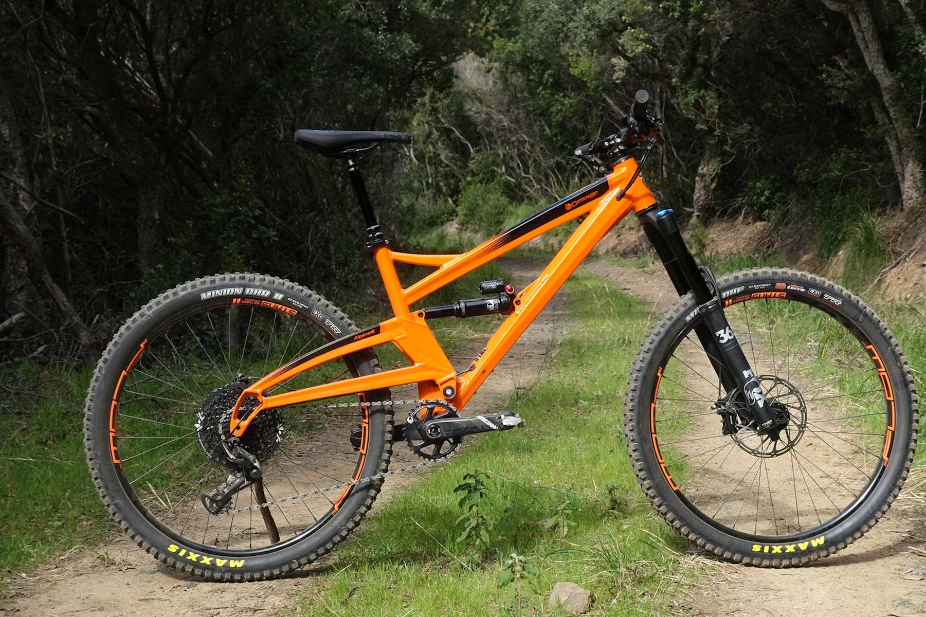 orange enduro bike