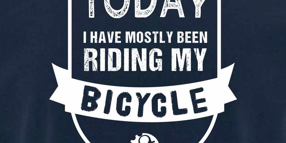 today riding my bike