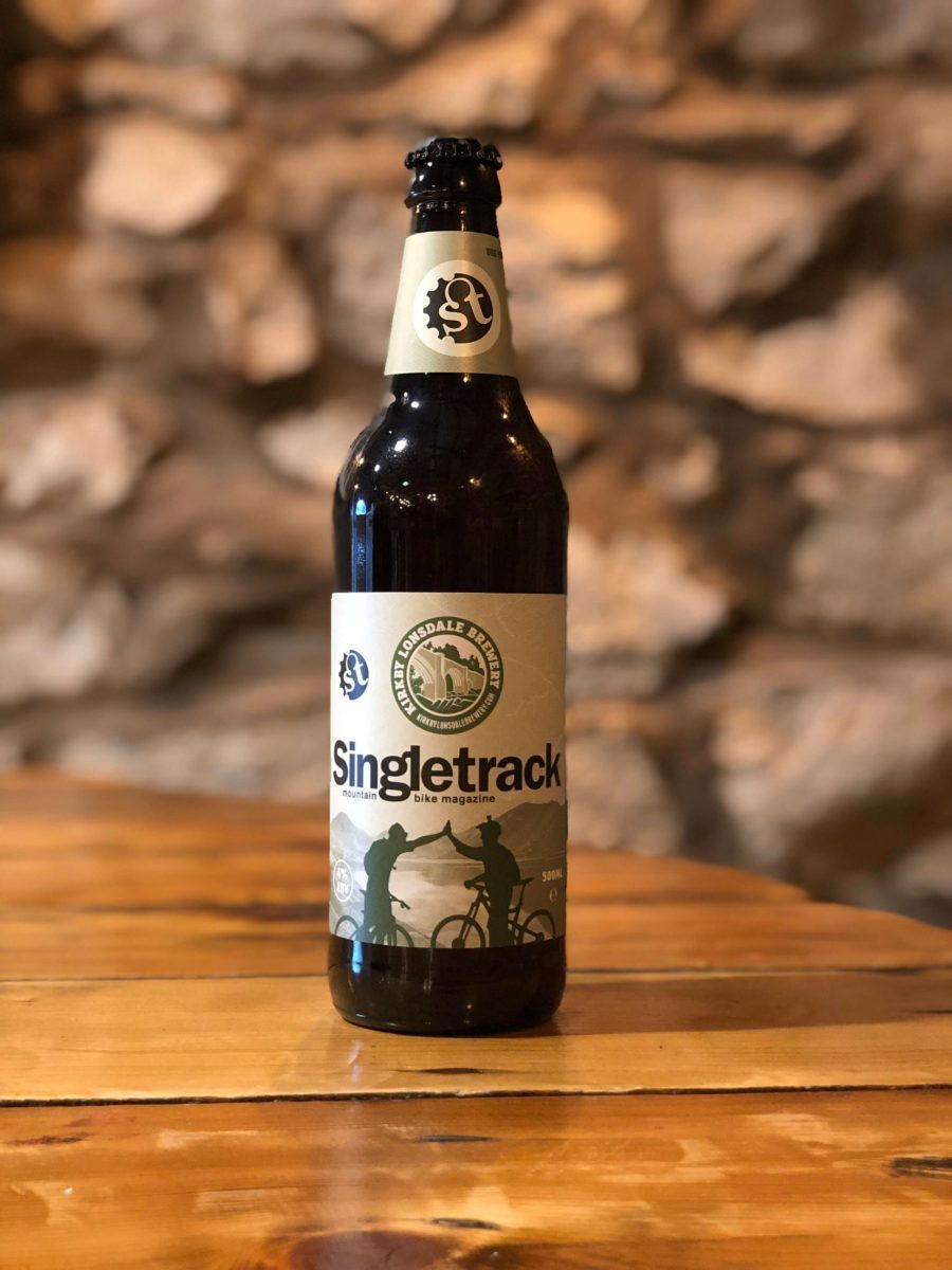 singletrack ale beer bottle