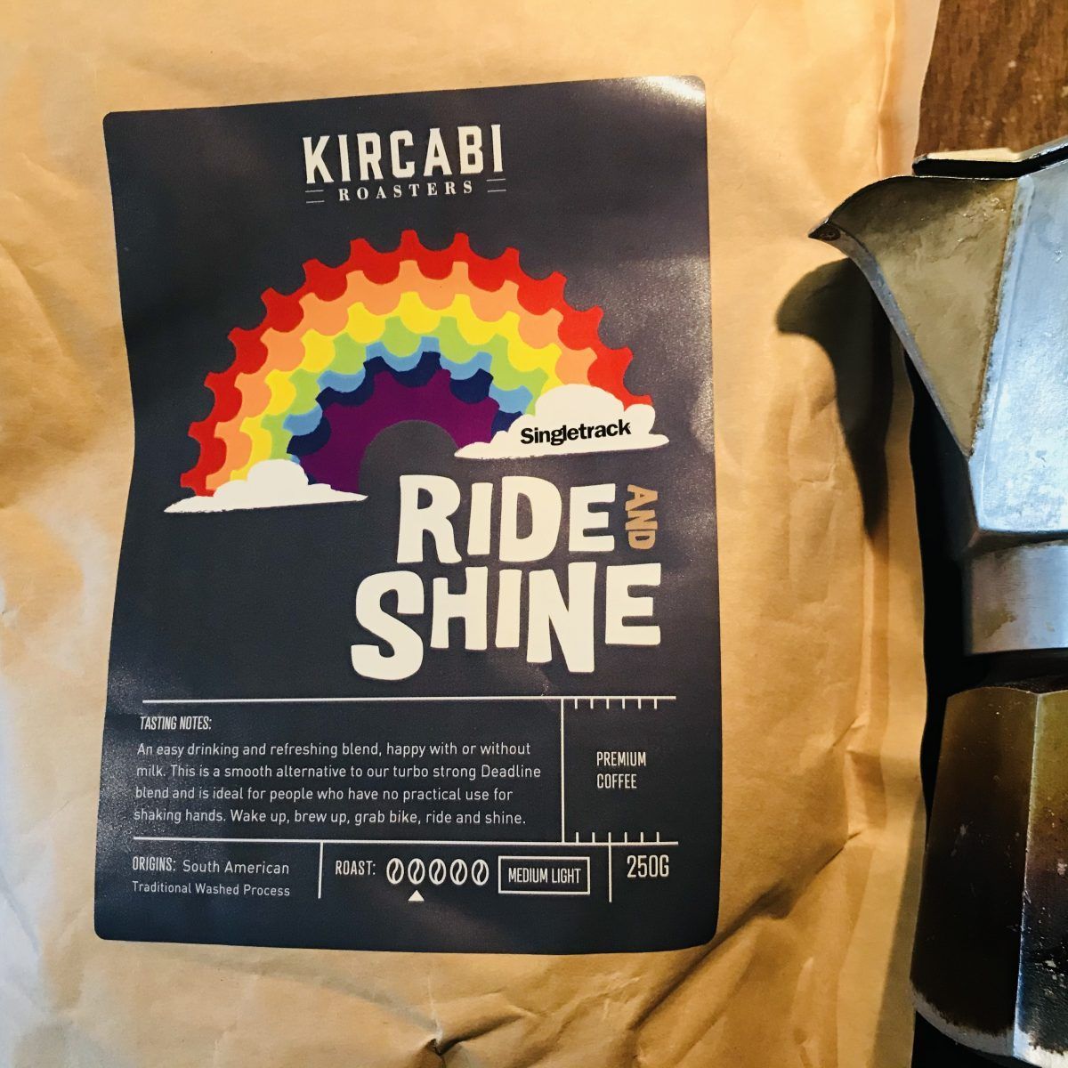 singletrack ride shine coffee