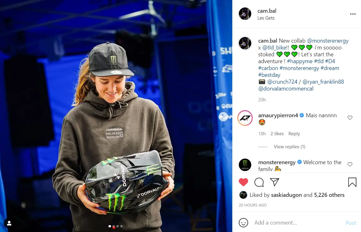 Camille Balanche Signs With Monster Energy Singletrack Magazine