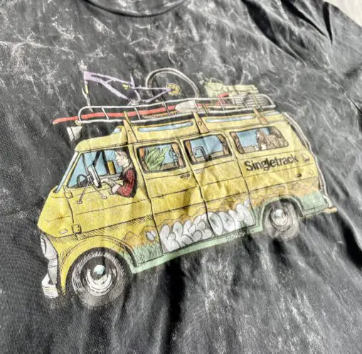 distressed old van shirt