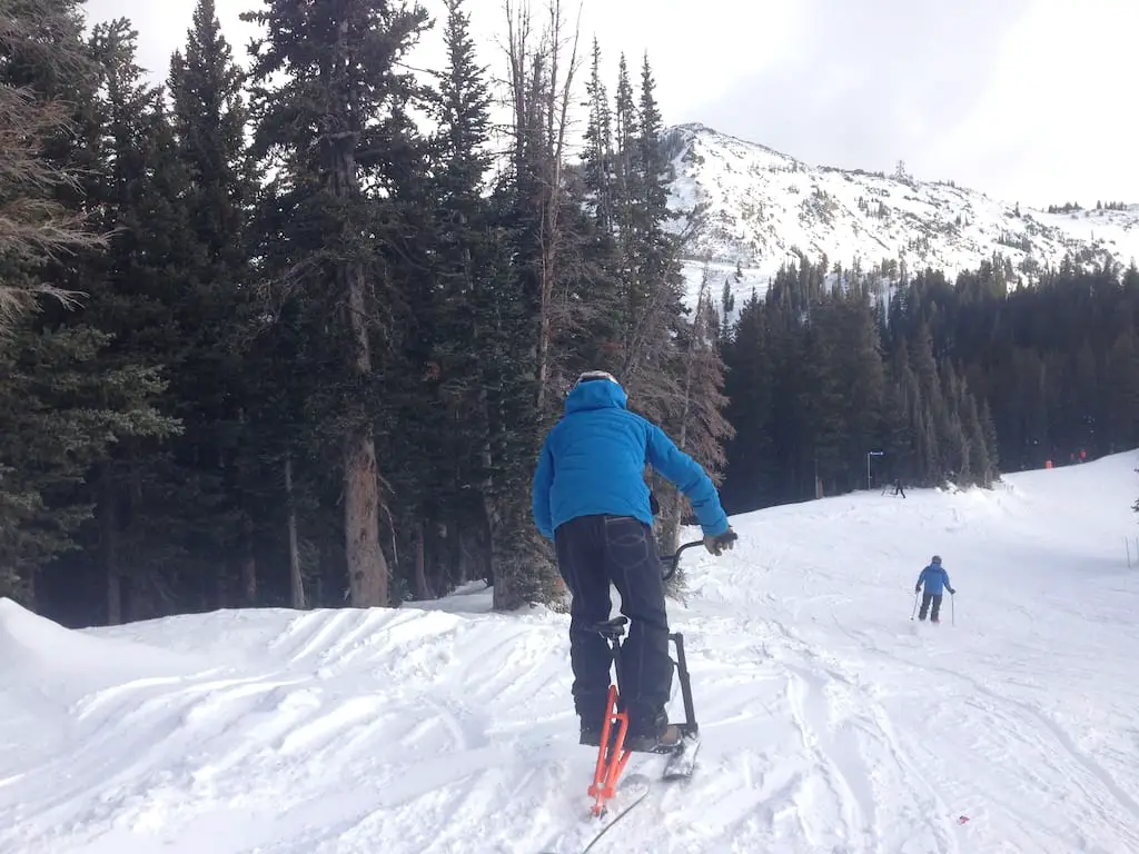 singletrack snow ski bike