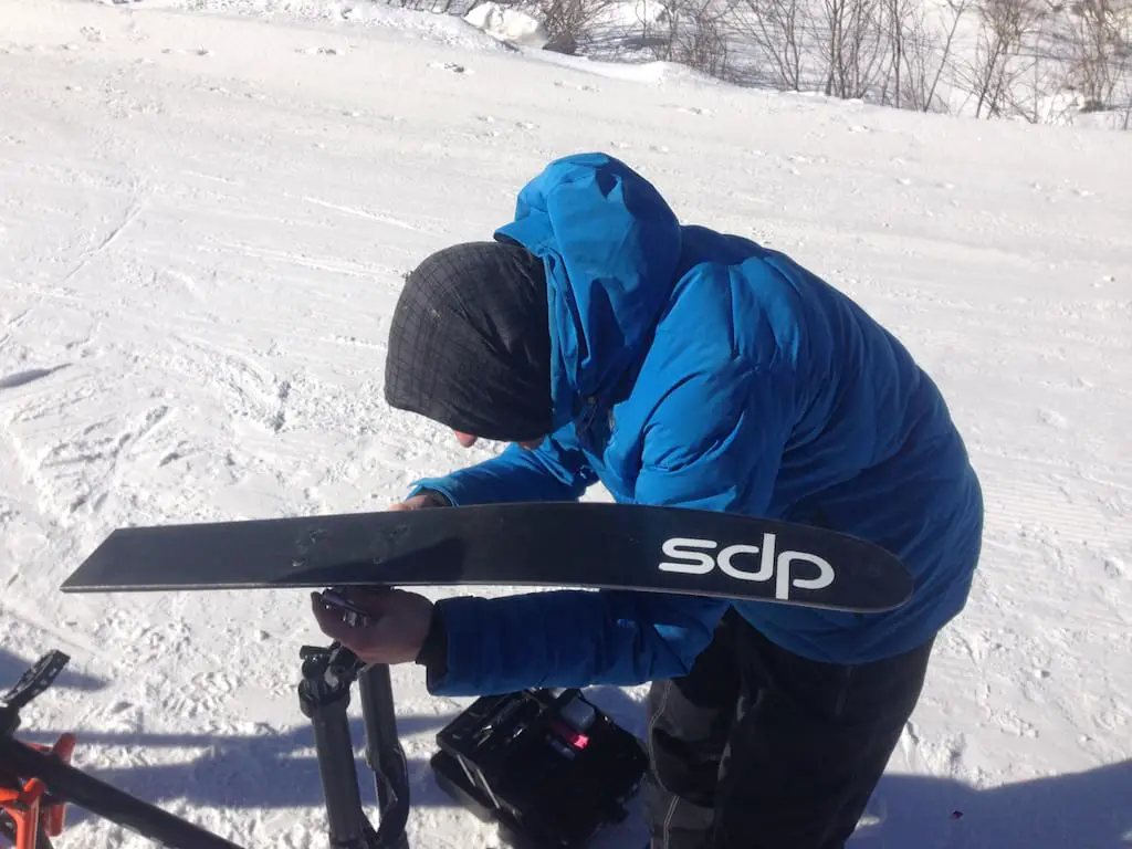 singletrack snow ski bike