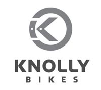 Logo of Knolly Bikes featuring a stylised letter 'K' within a circular design.