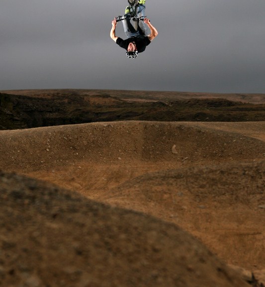 Lee Quarry Pump Track Backflip