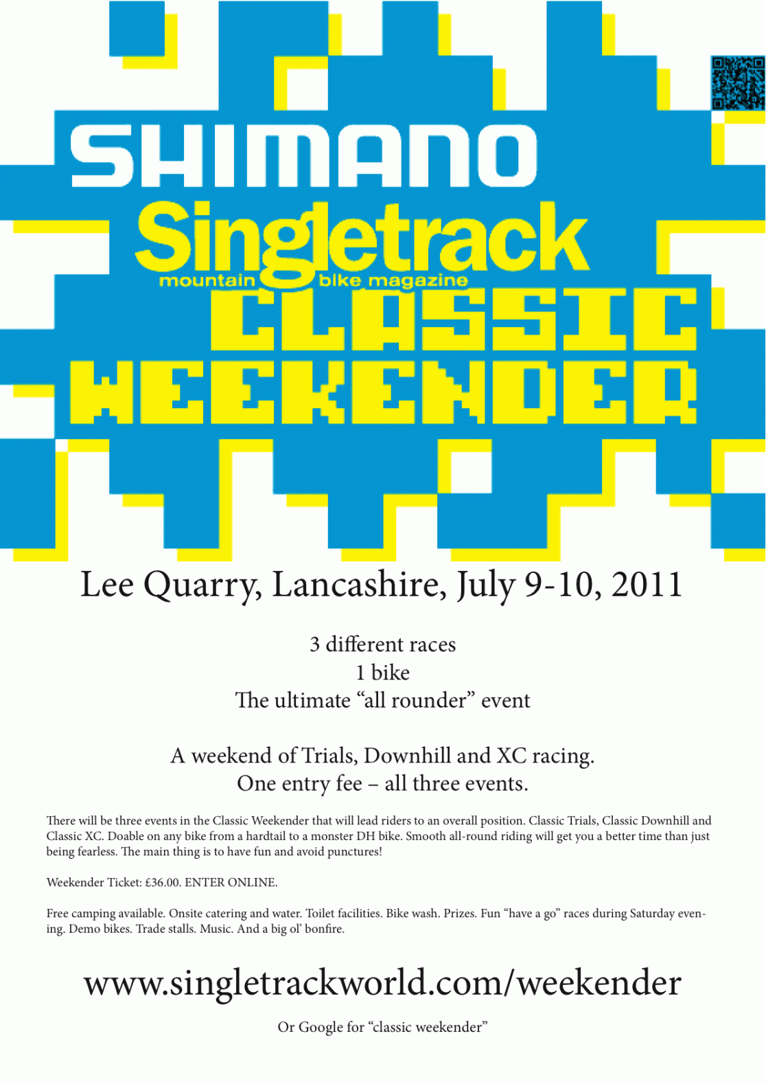 Shimano Singletrack Classic Weekender LBS Poster