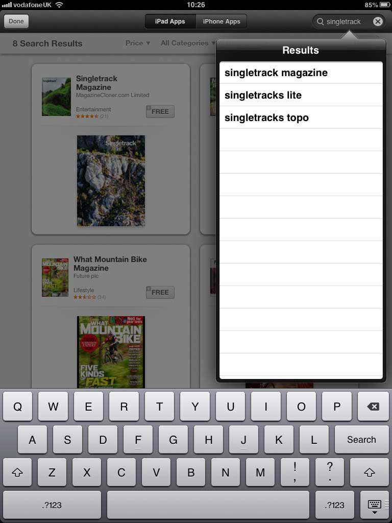 Search for "Singletrack Magazine"