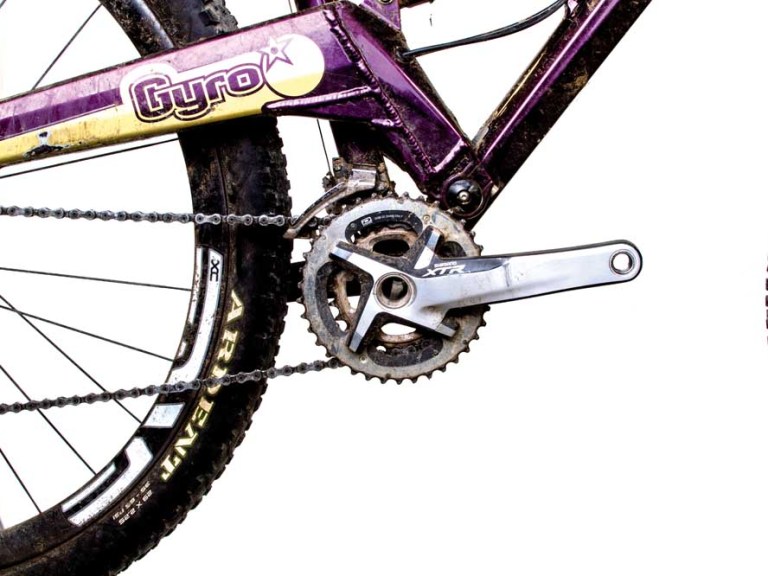 Shimano XTR groupset.