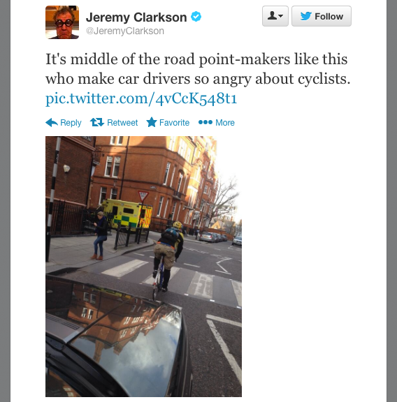 Gotcha? Clarkson’s latest twitter rant
