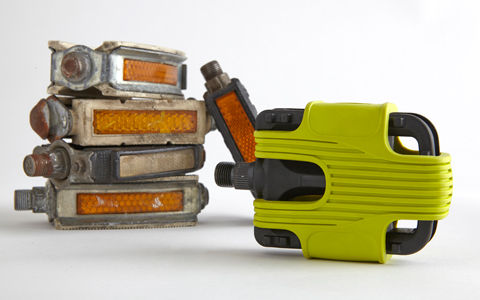 Grippine pedal sleeves add traction to slick pedals