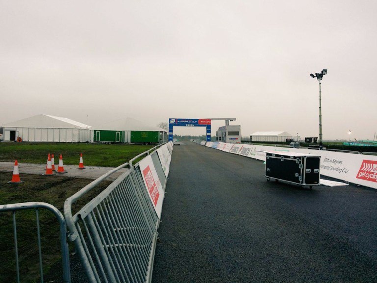 Milton Keynes World Cup crew on course.