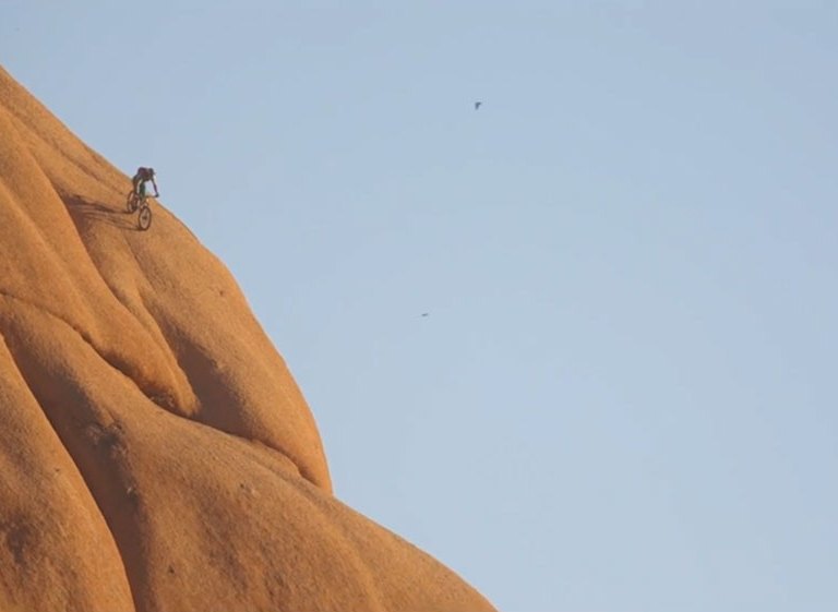 Slickrocking in Namibia