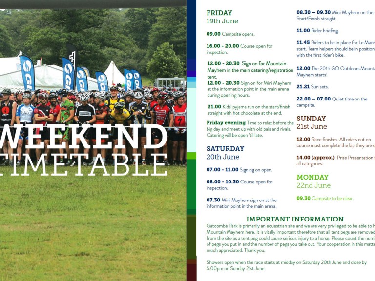 Your guide to this weekend’s Go Outdoors Mountain Mayhem!