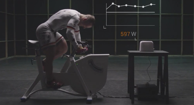 Bloke toasts bread with legs