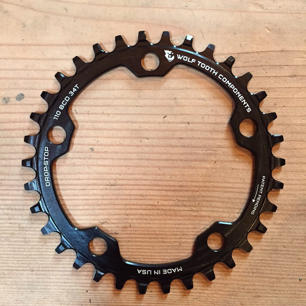 Received: Wolf Tooth Components Drop Stop Chainring