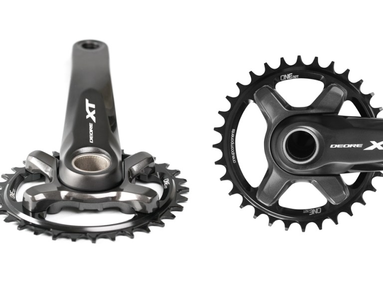 OneUp Components’ narrow/wide for Shimano’s newest cranks