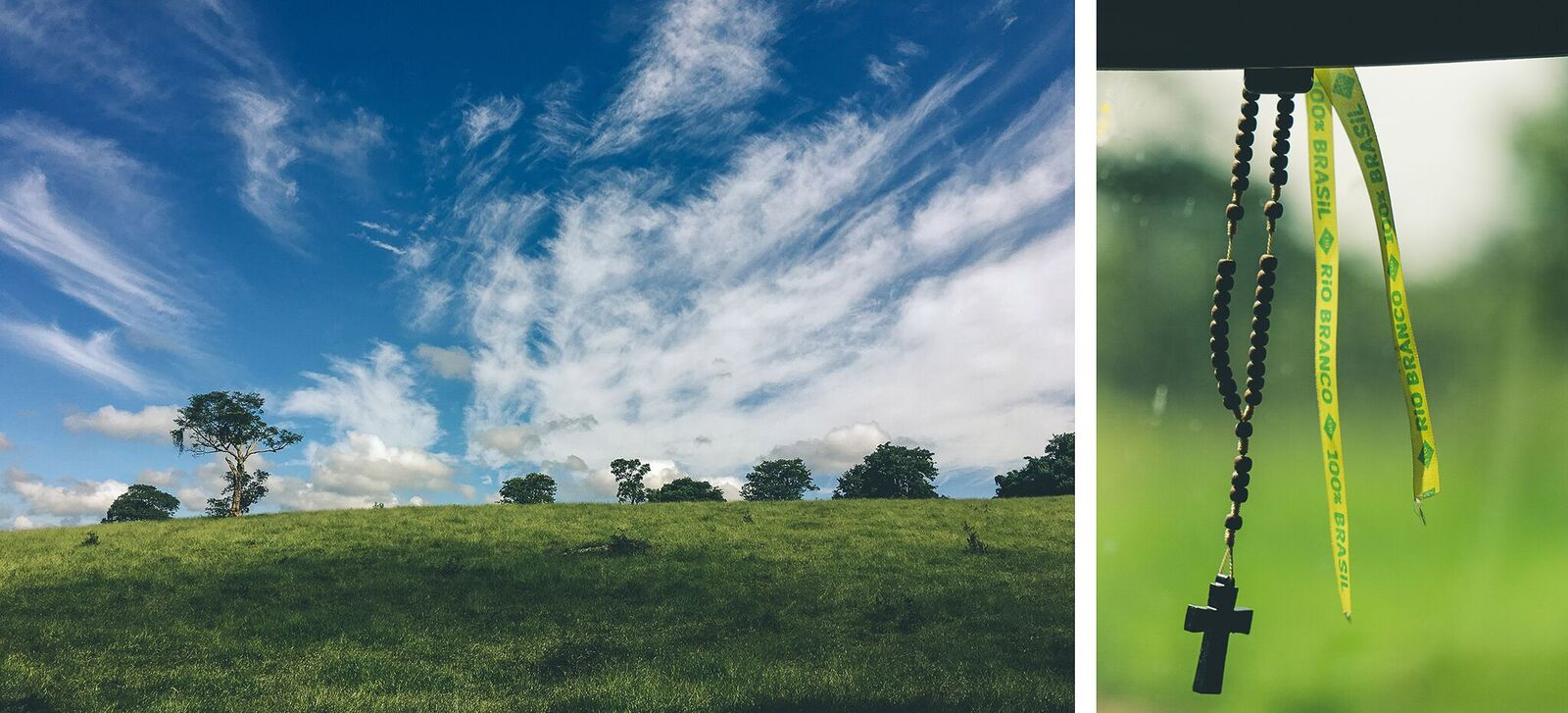 Prayer beads, Brazil, clouds